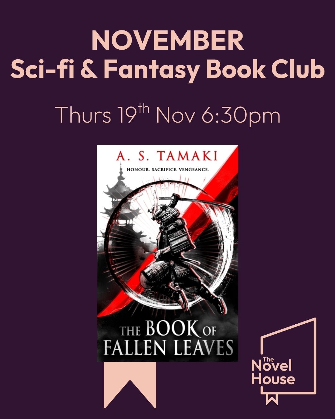 November Sci-Fi & Fantasy Book Club 6:30pm